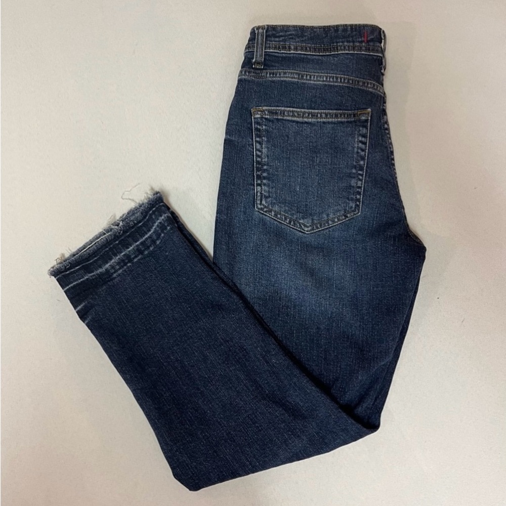 2/$20 - Zara Dark Blue Straight Jeans - 28 - great for fall